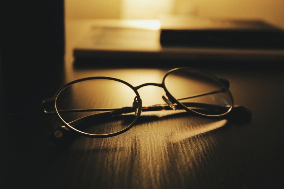 Illustrative photograph of eyeglasses Eyewear